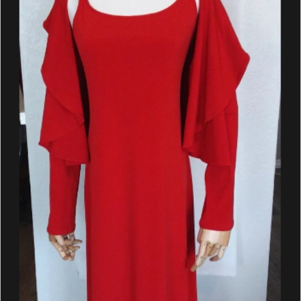 Eva Varro Sheath Dress & coverup Ensemble with attached slimming slip.